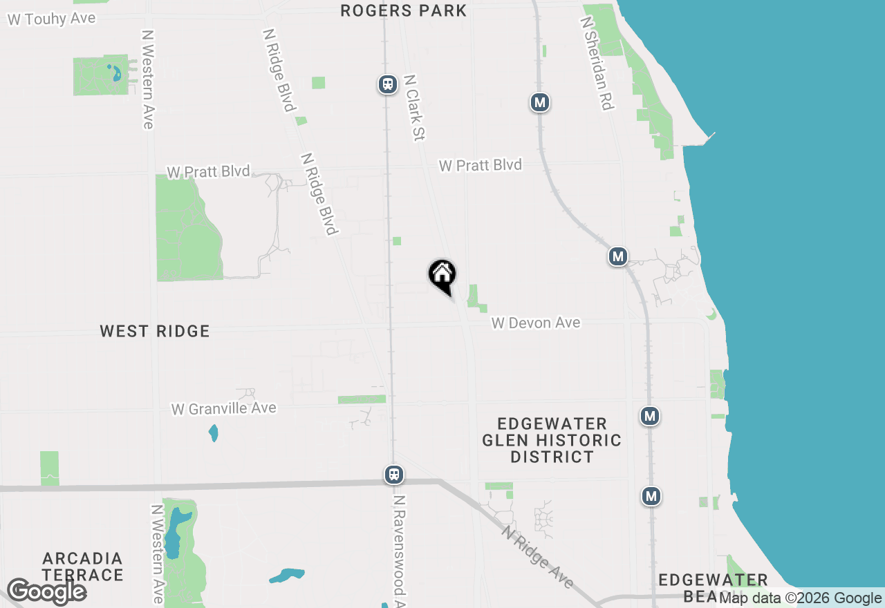 Map of 6431 N Paulina Street, Chicago, IL 60626