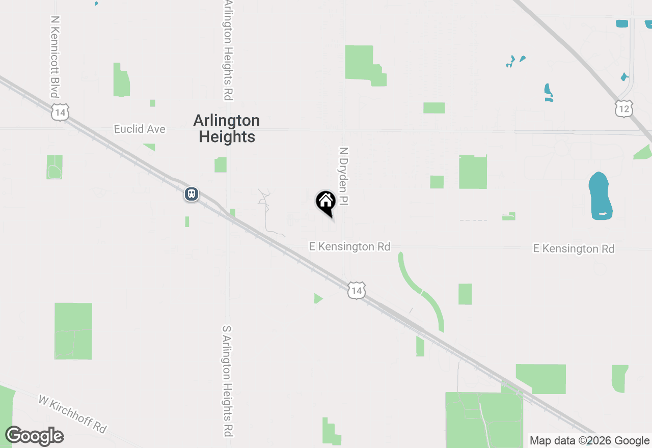 Map of 24 N Lincoln Lane, Arlington Heights, IL 60004