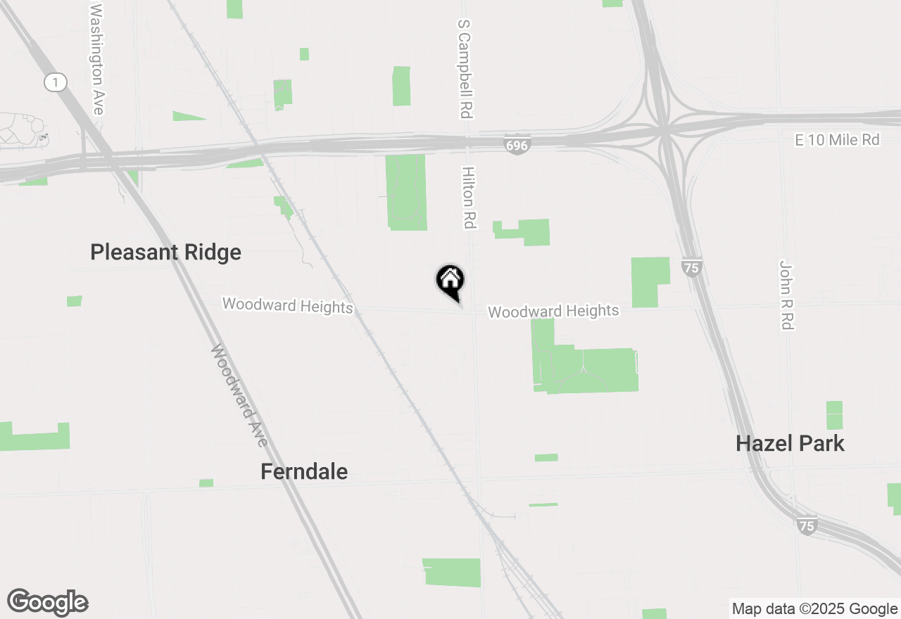 Map of 1201 Woodward Unit 3 Heights, Ferndale, MI 48220