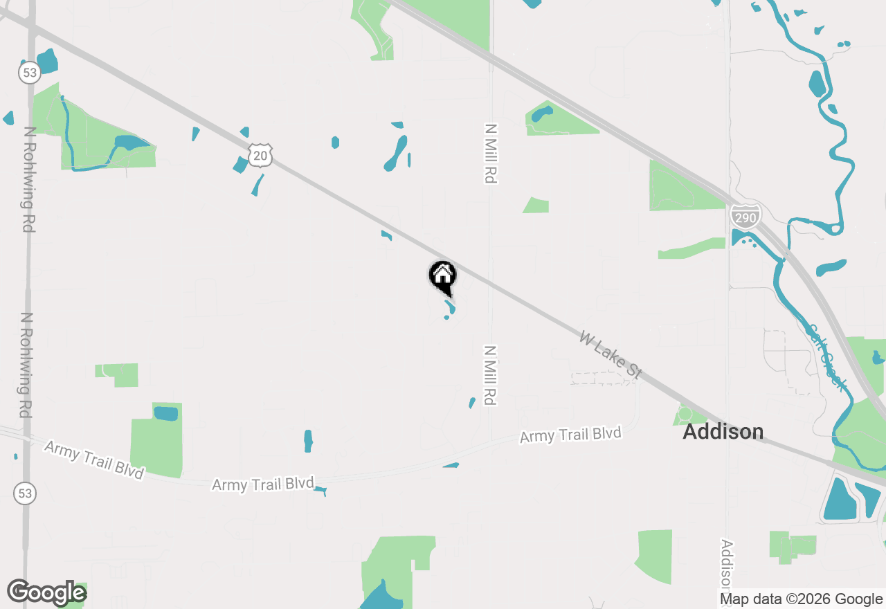 Map of 724 N Briar Hill Lane #3, Addison, IL 60101