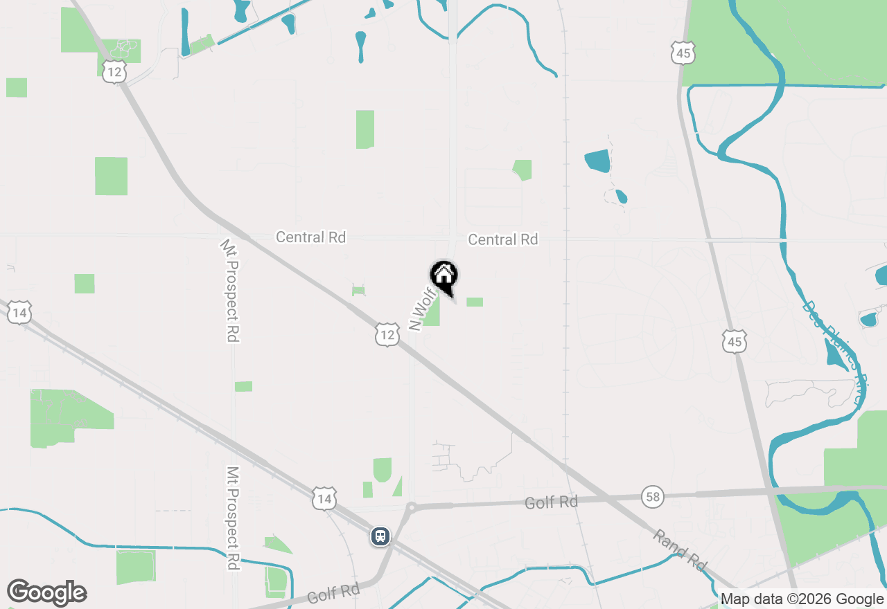 Map of 586 N 7th Avenue, Des Plaines, IL 60016