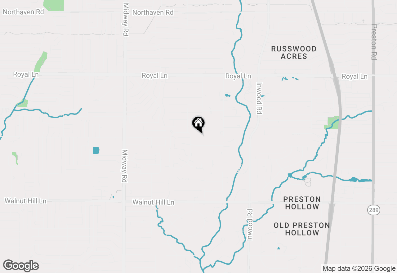 Map of 10427 Lennox Lane, Dallas, TX 75229