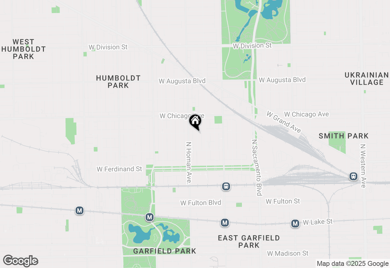 Map of 3345 W Huron Street, Chicago, IL 60624