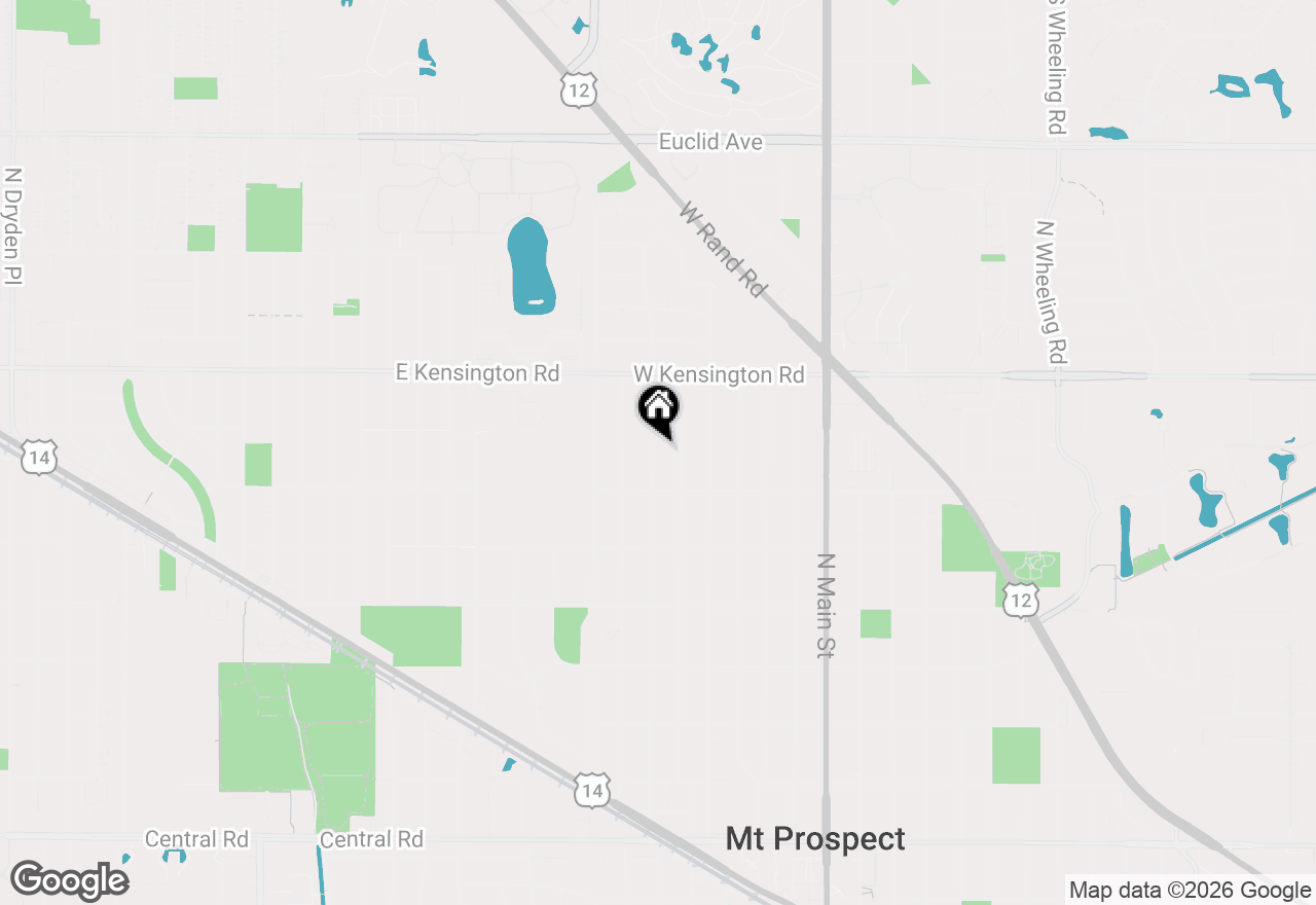 Map of 615 N Prospect Manor Avenue, Mount Prospect, IL 60056