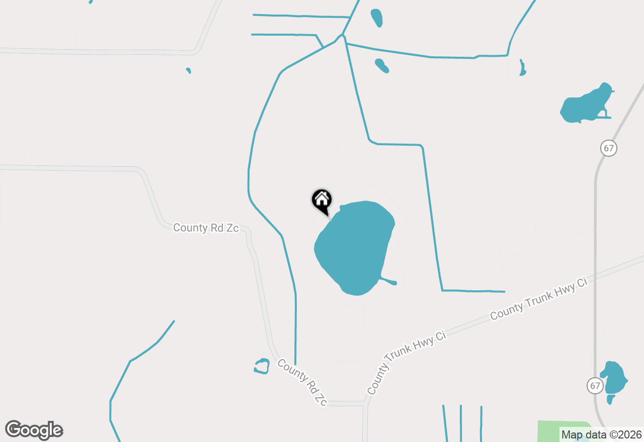 Map of W379S4806 W Pretty Lake Rd, Dousman, WI 53118