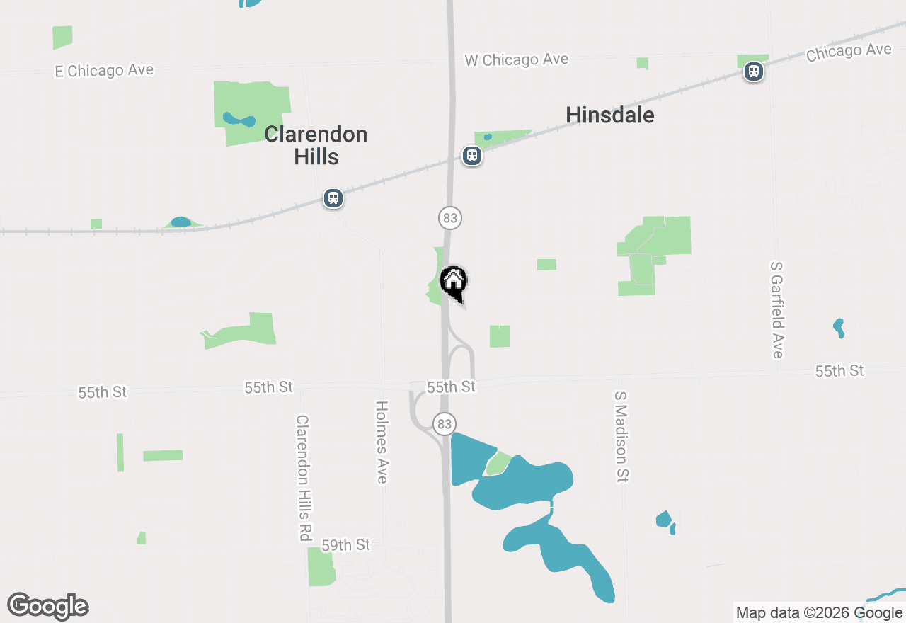Map of 810 S Jackson Street, Hinsdale, IL 60521