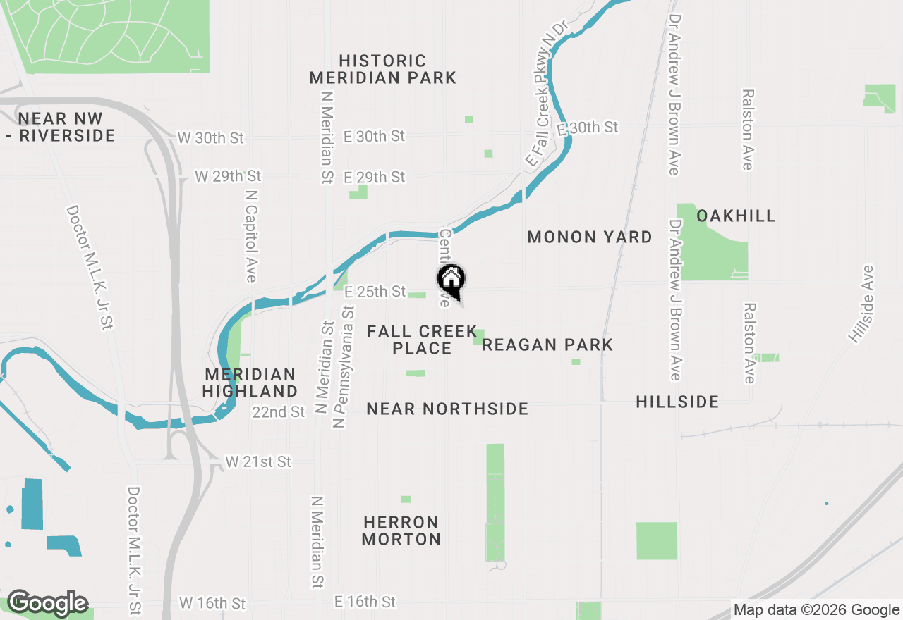 Map of 2431 Central Avenue, Indianapolis, IN 46205