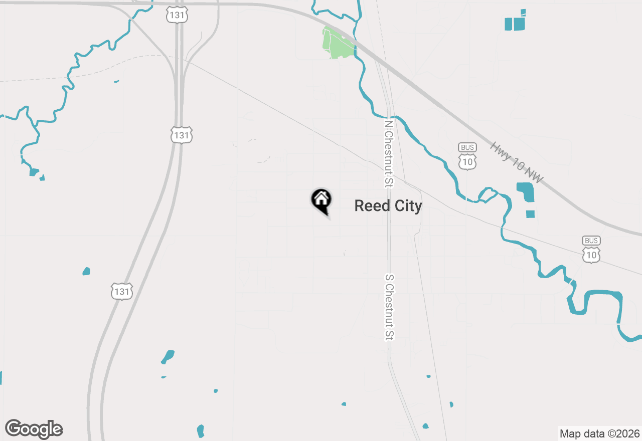 Map of 340 W Todd Avenue, Reed City, MI 49677