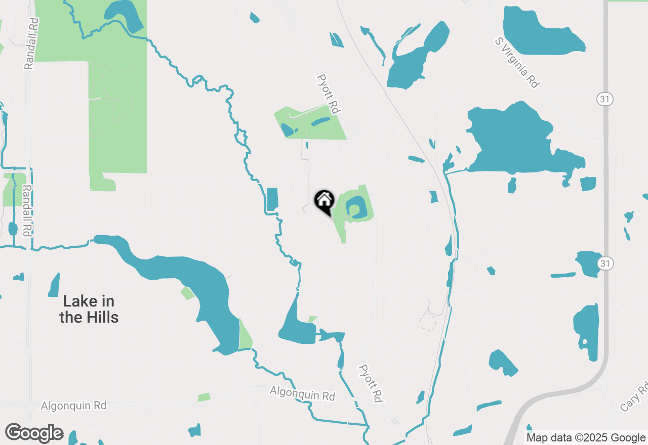 Map of 1049 Horizon Ridge, Lake In The Hills, IL 60156