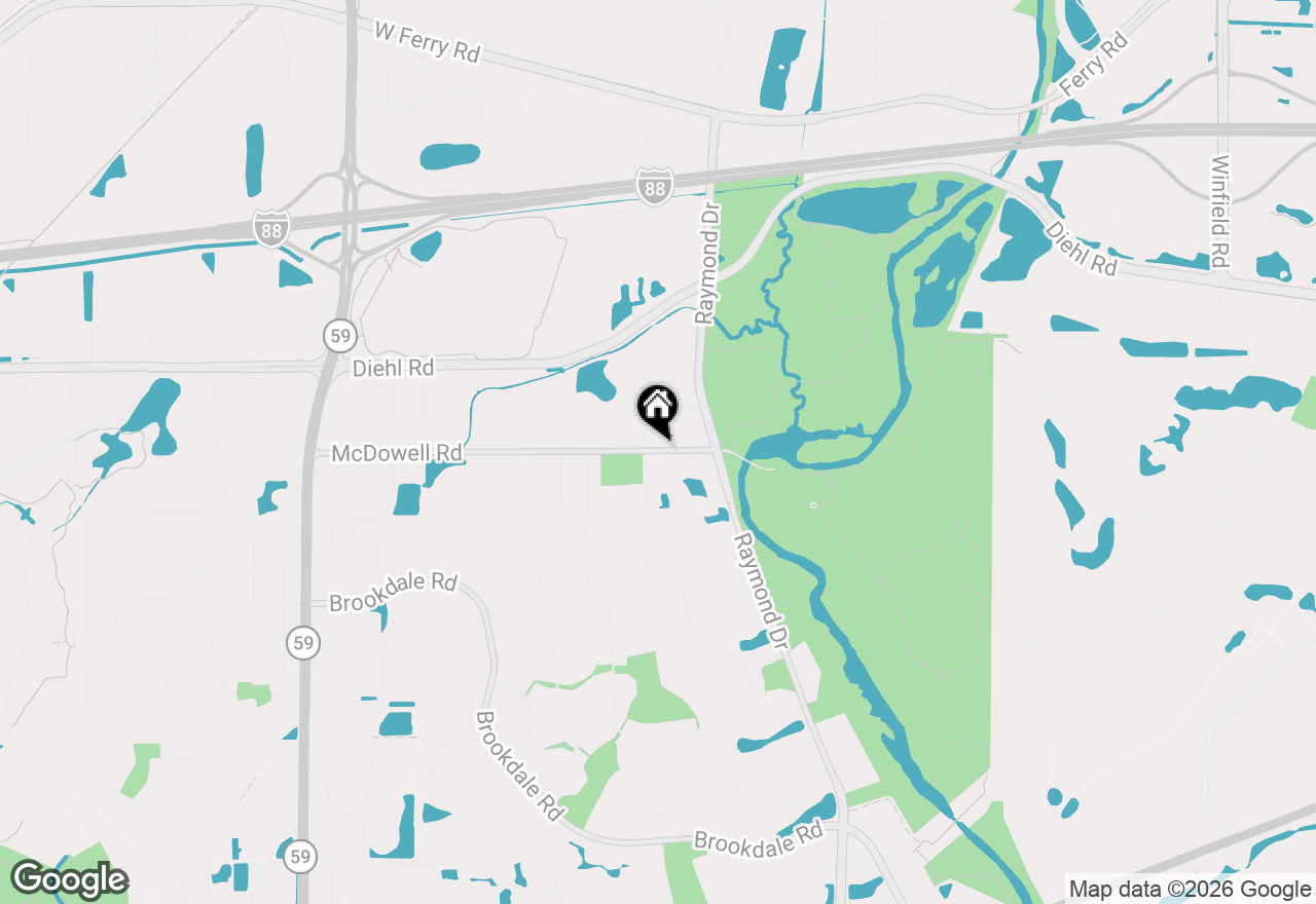 Map of 1336 Mcdowell Road #104, Naperville, IL 60563