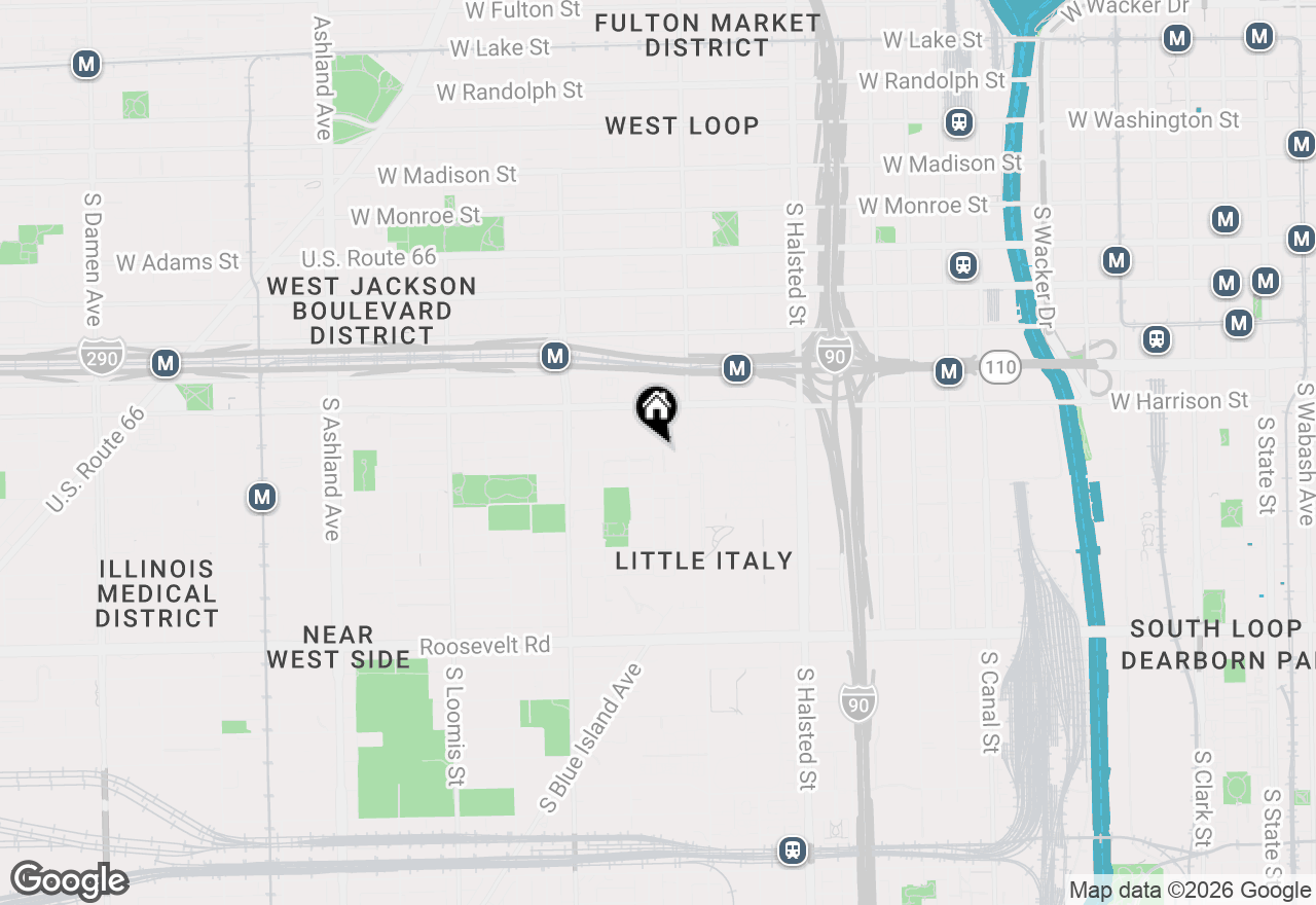 Map of 701 S Carpenter Street #C, Chicago, IL 60607