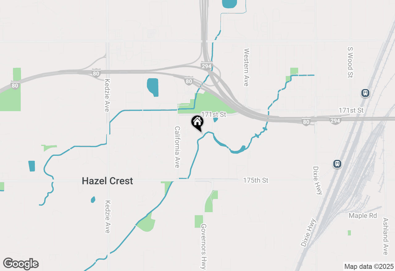 Map of 2652 Woodworth Place, Hazel Crest, IL 60429
