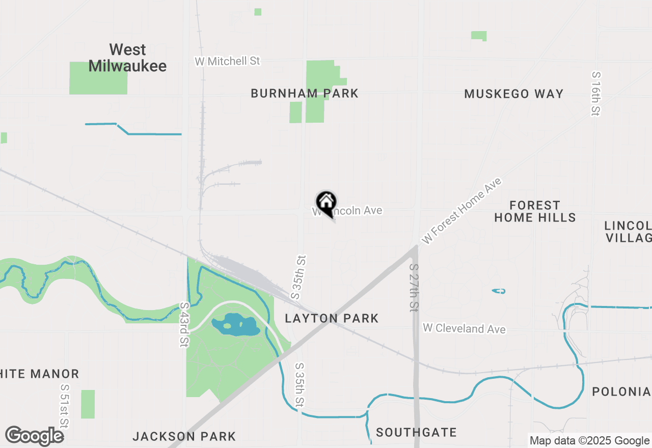 Map of 2337 S 33rd St, Milwaukee, WI 53215