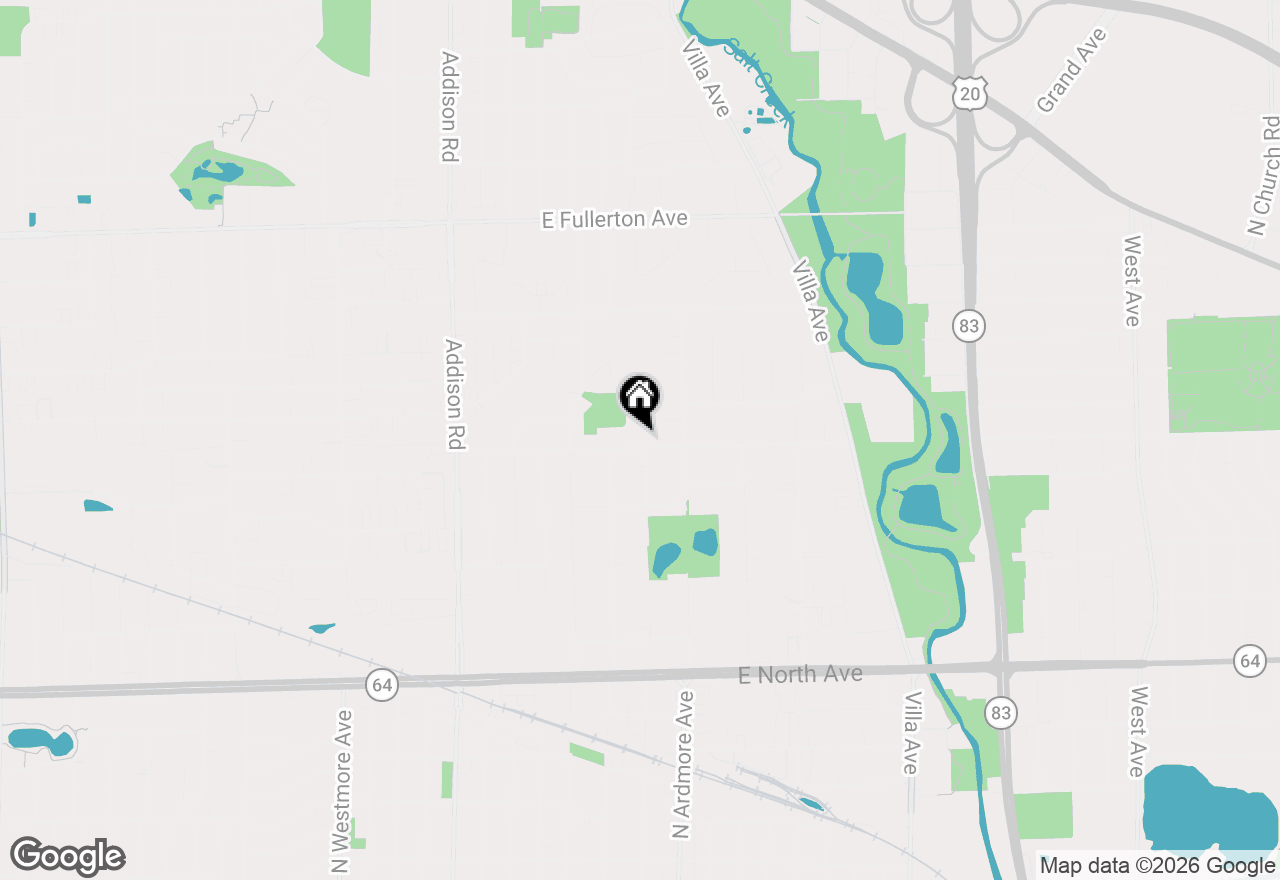 Map of 286 E Armitage Avenue, Addison, IL 60101