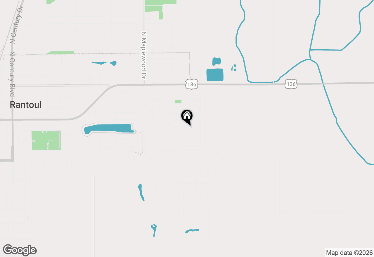 Map of 1468 Mather Drive, Rantoul, IL 61866