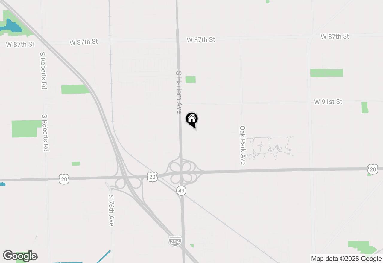 Map of 7118 Stanford Drive, Bridgeview, IL 60455