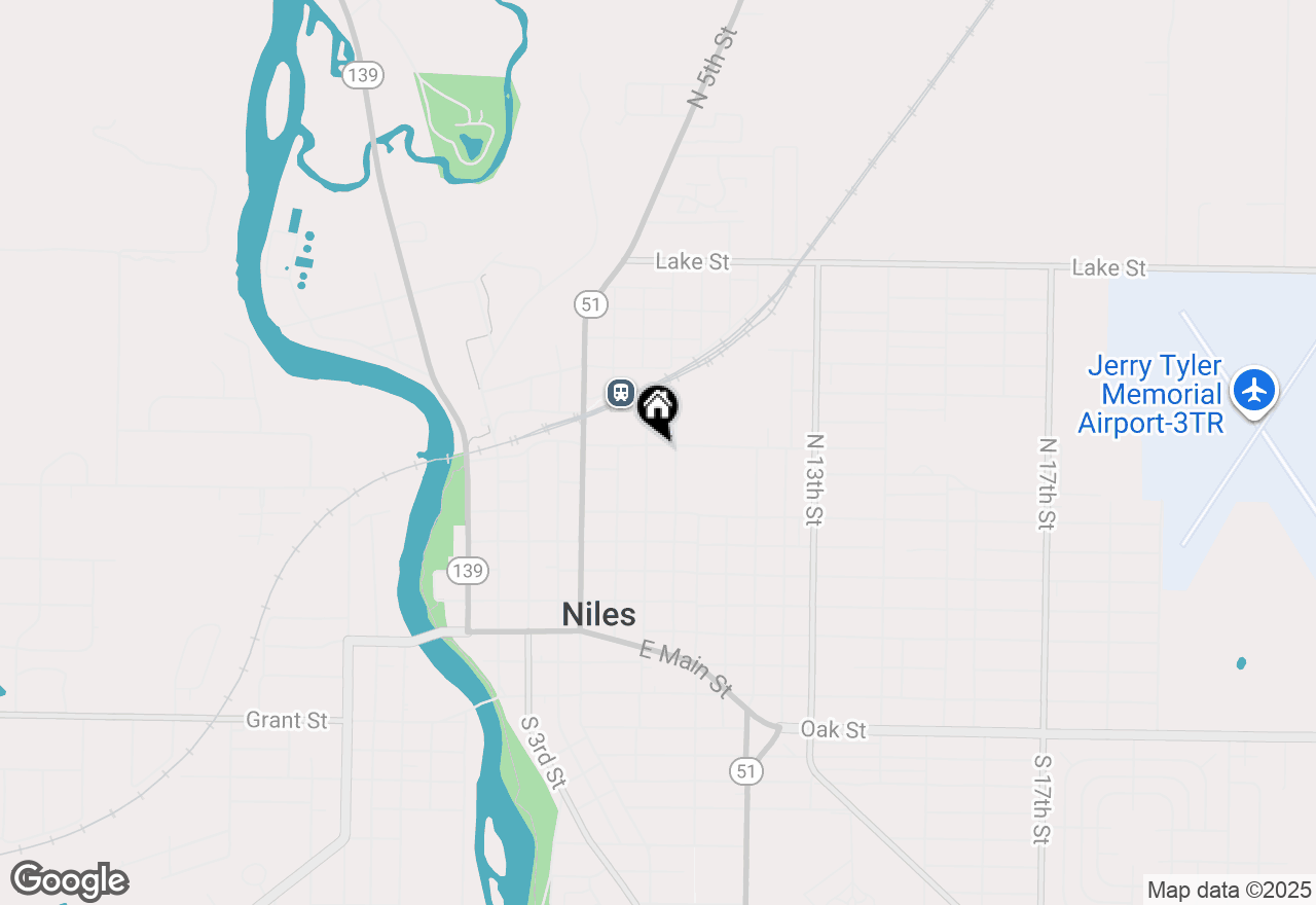 Map of 712 Wayne Street, Niles, MI 49120