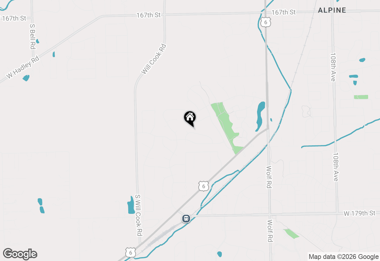 Map of 11644 Brookwood Drive, Orland Park, IL 60467