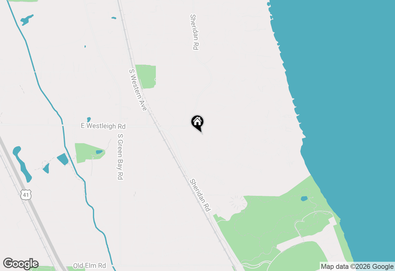 Map of 455 Rockefeller Road, Lake Forest, IL 60045