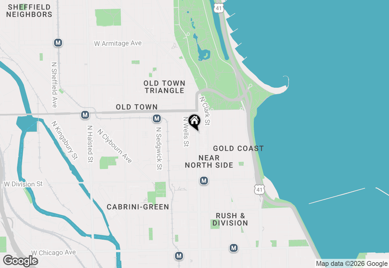 Map of 1430 N Lasalle Drive #A1, Chicago, IL 60610