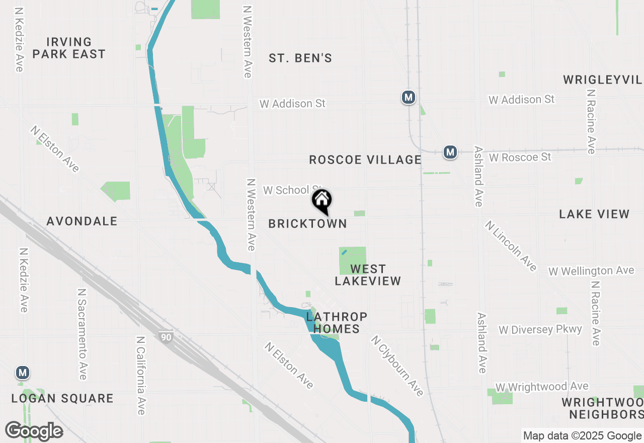 Map of 2135 W Belmont Avenue #1, Chicago, IL 60618