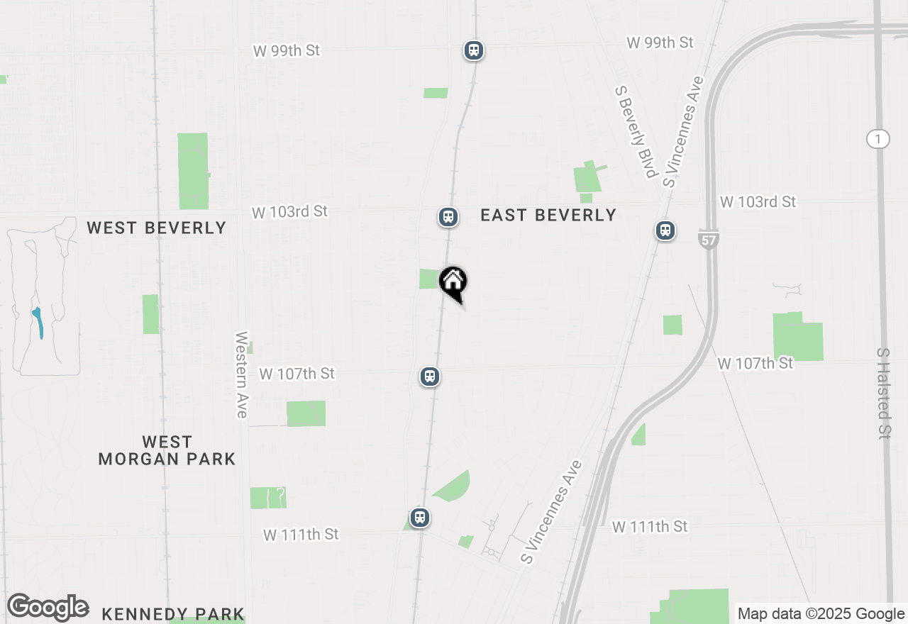 Map of 10537 S Hale Avenue #1W, Chicago, IL 60643