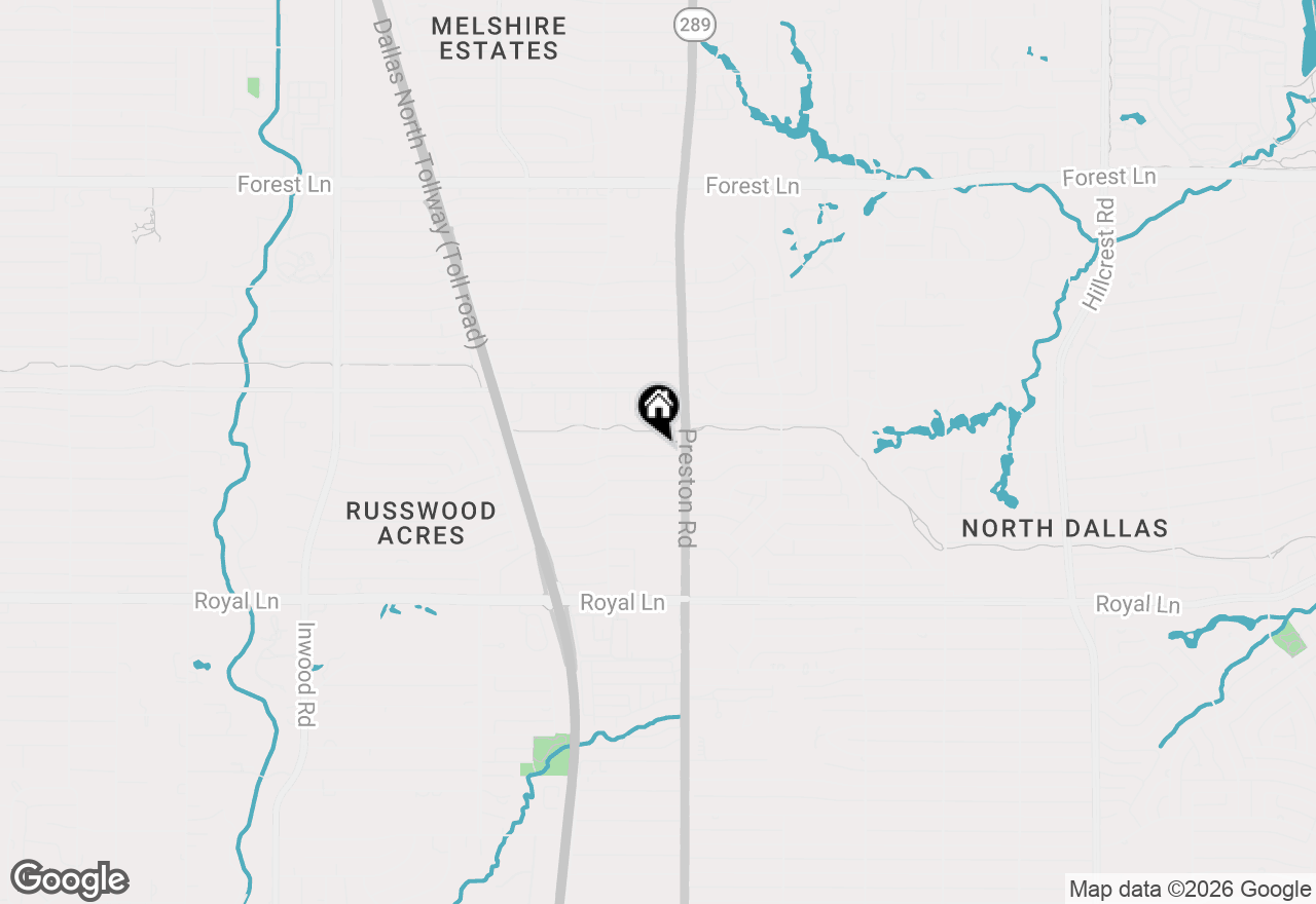 Map of 5958 Elderwood Drive, Dallas, TX 75230