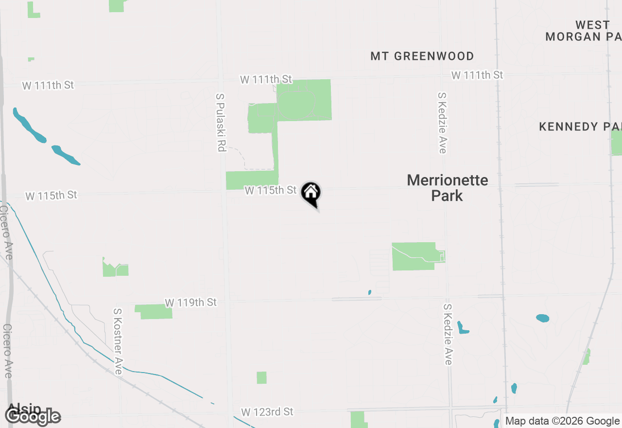 Map of 3650 W 116th Street, Alsip, IL 60803