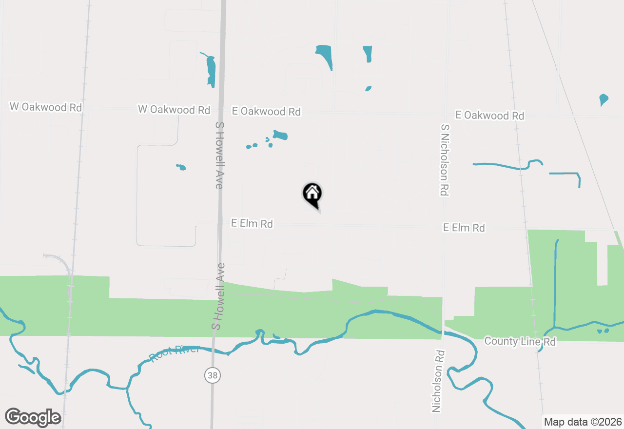 Map of 621 E Mary Ln, Oak Creek, WI 53154