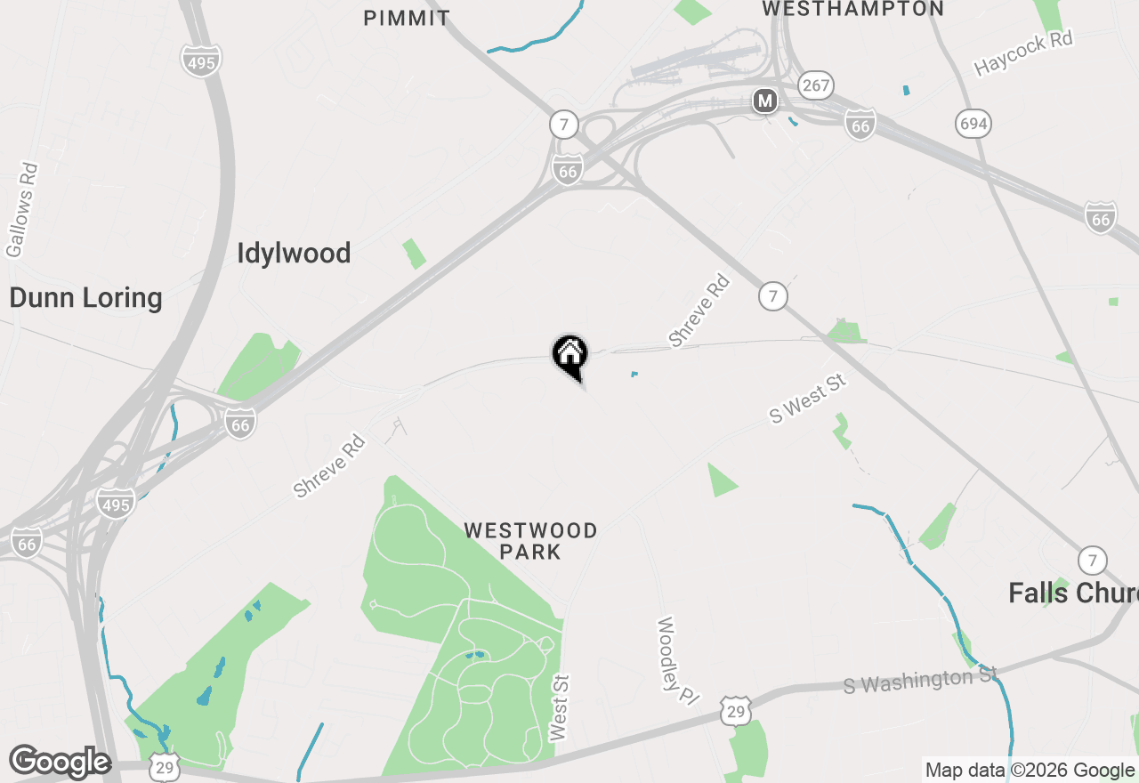 Map of 2500 Buckelew Drive, Falls Church, VA 22046