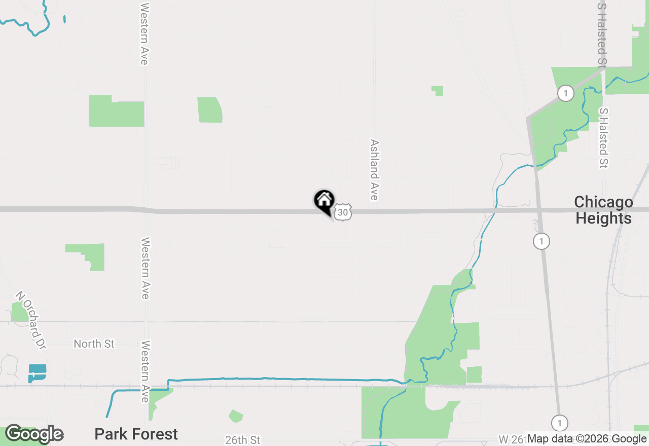 Map of 401 W 14th Place, Chicago Heights, IL 60411