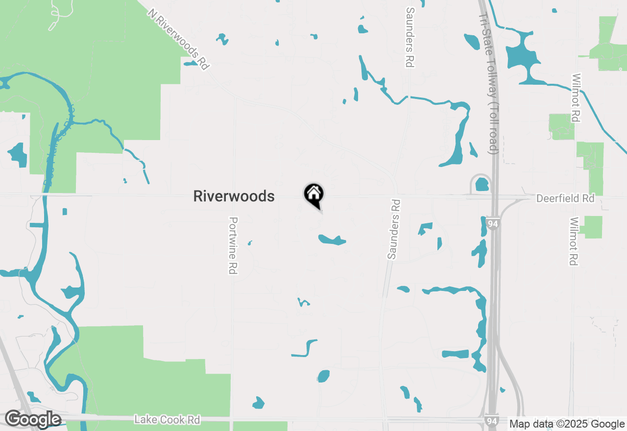 Map of 2520 Thorngate Lane, Riverwoods, IL 60015