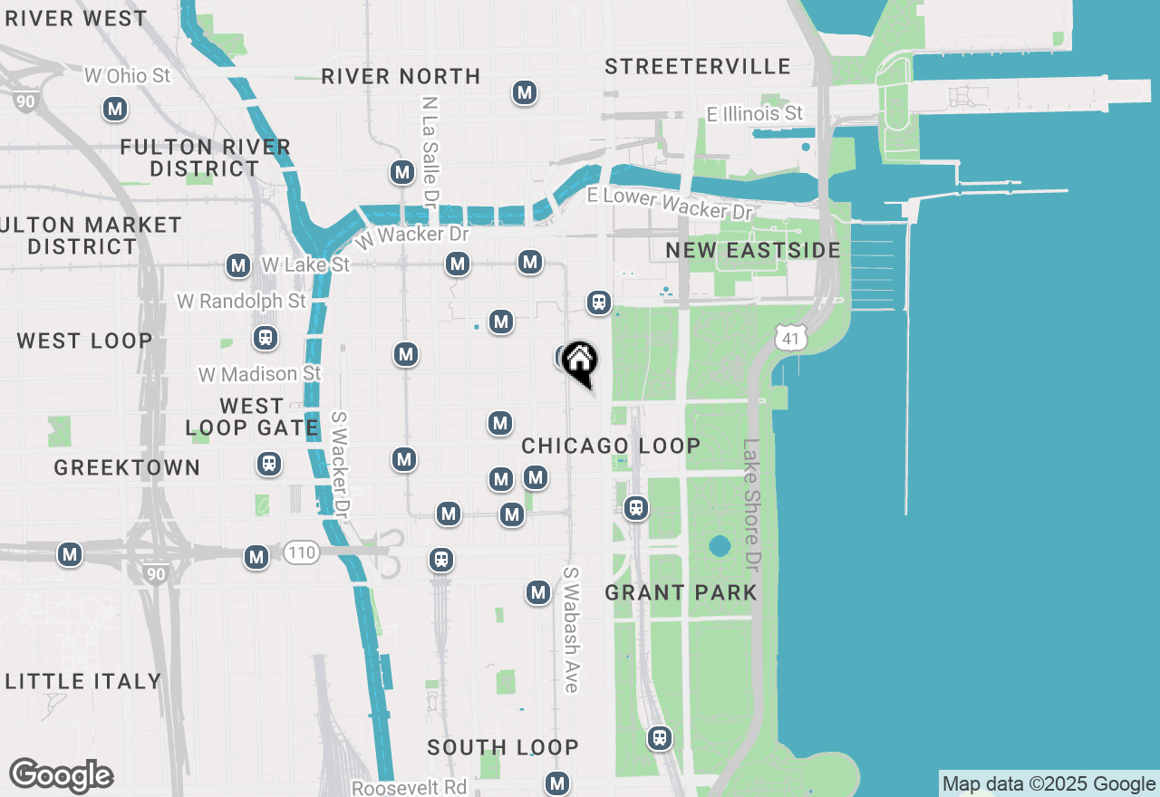 Map of 60 E Monroe Street #1705, Chicago, IL 60603