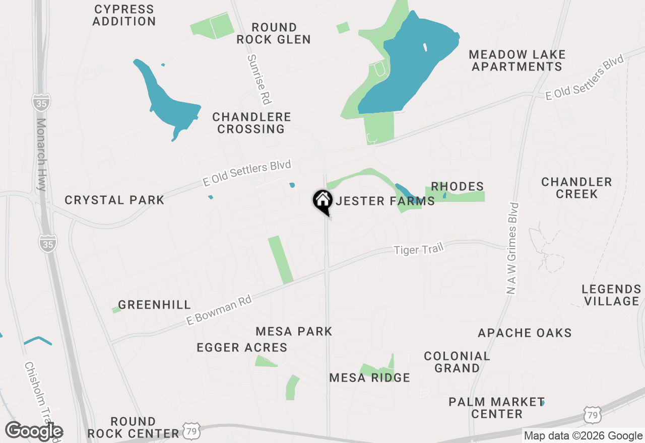 Map of 1115 Woodlief Trl, Round Rock, TX 78664