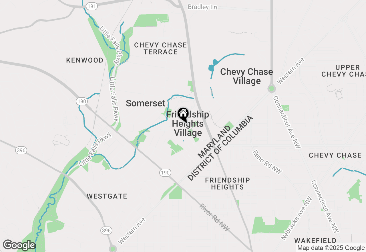 Map of 4550 N Park Ave #603, Chevy Chase, MD 20815