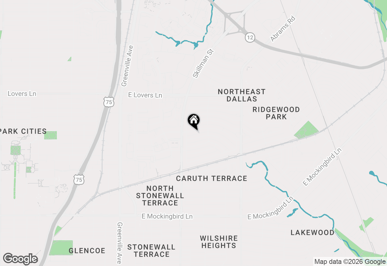 Map of 6122 E University Boulevard, Dallas, TX 75214