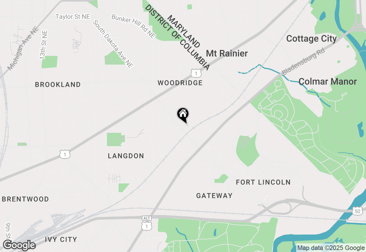 Map of 2915 S Dakota Avenue Ne, Washington, DC 20018