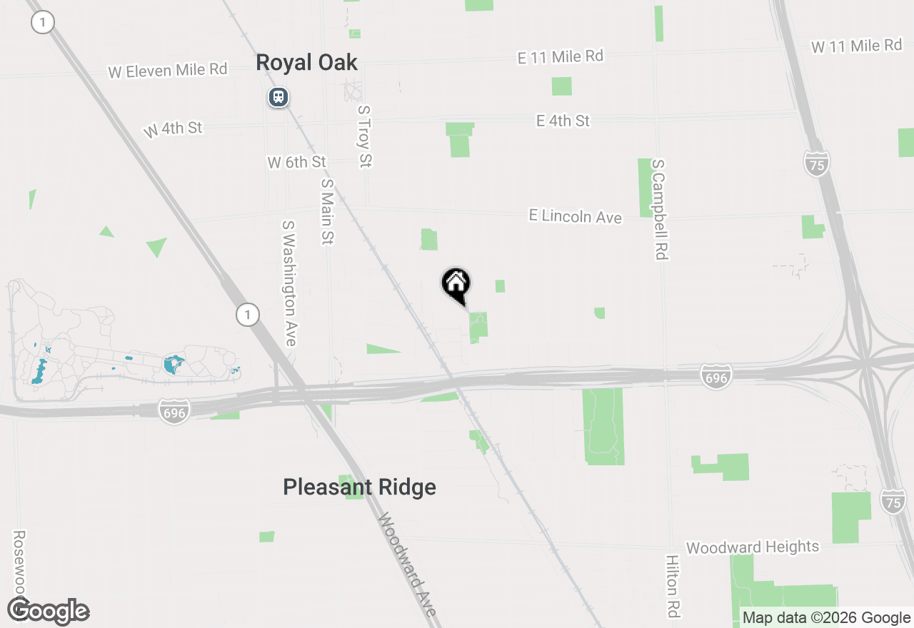 Map of 710 Parent E, Royal Oak, MI 48067