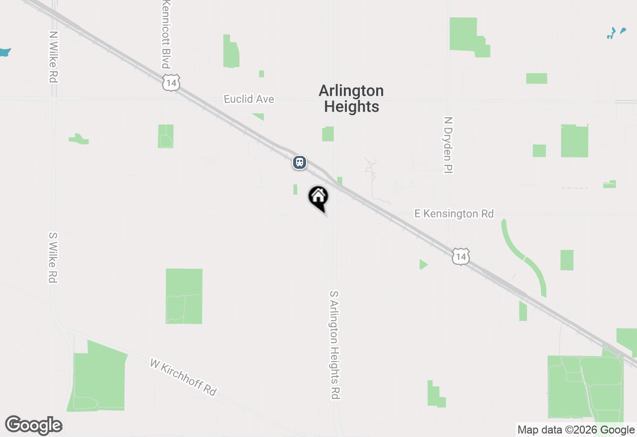 Map of 110 S Evergreen Avenue #4C-N, Arlington Heights, IL 60005