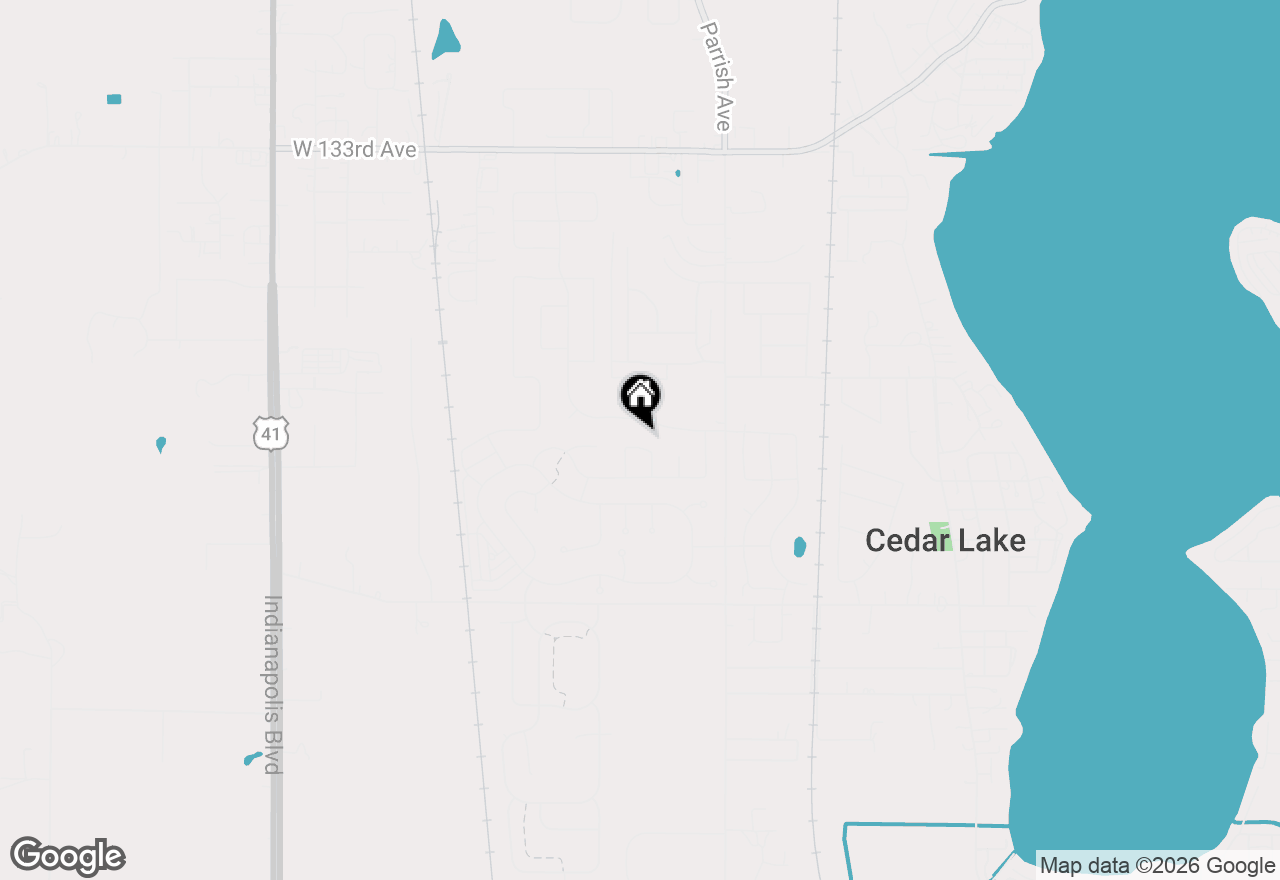 Map of 9872 Sumter Avenue, Cedar Lake, IN 46303