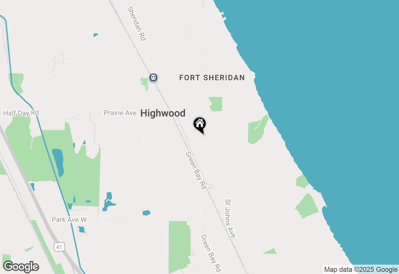 Map of 425 Orchard Lane, Highland Park, IL 60035