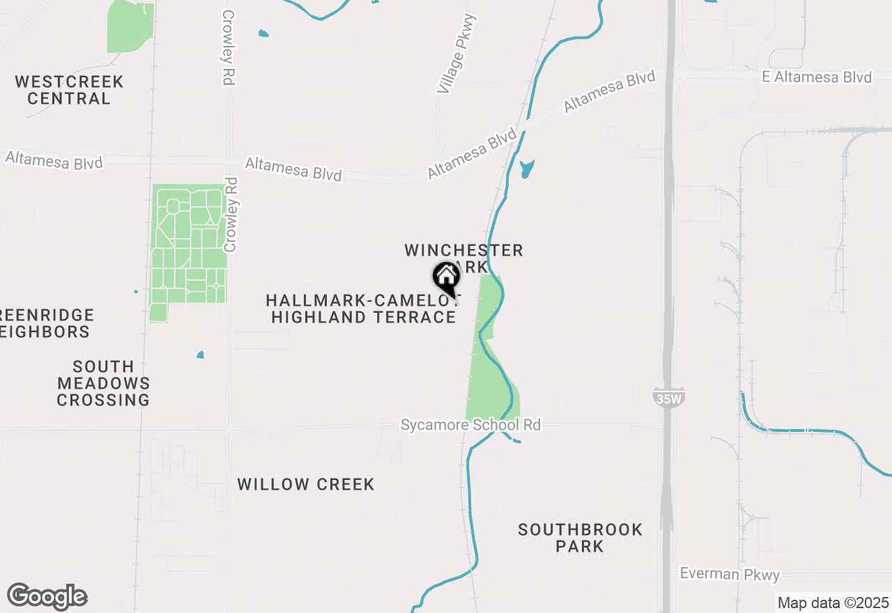 Map of 1249 Kielder Circle, Fort Worth, TX 76134