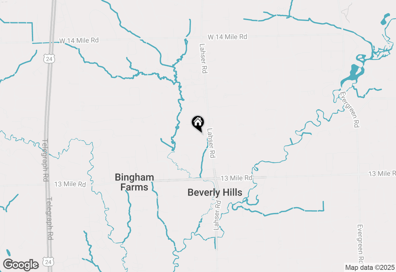 Map of 31495 Sleepy Hollow Lane, Beverly Hills, MI 48025