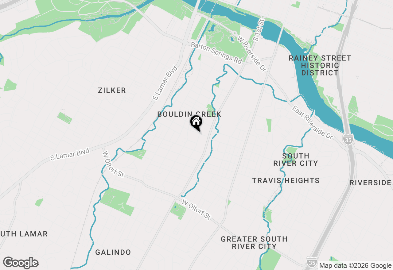 Map of 705 W Monroe St, Austin, TX 78704