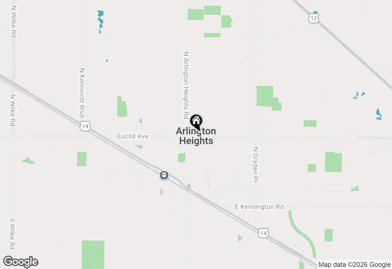 Map of 300 E Euclid Avenue, Arlington Heights, IL 60004