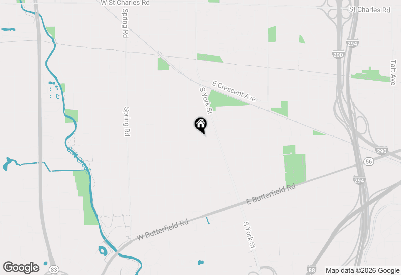 Map of 109 E Madison Street, Elmhurst, IL 60126