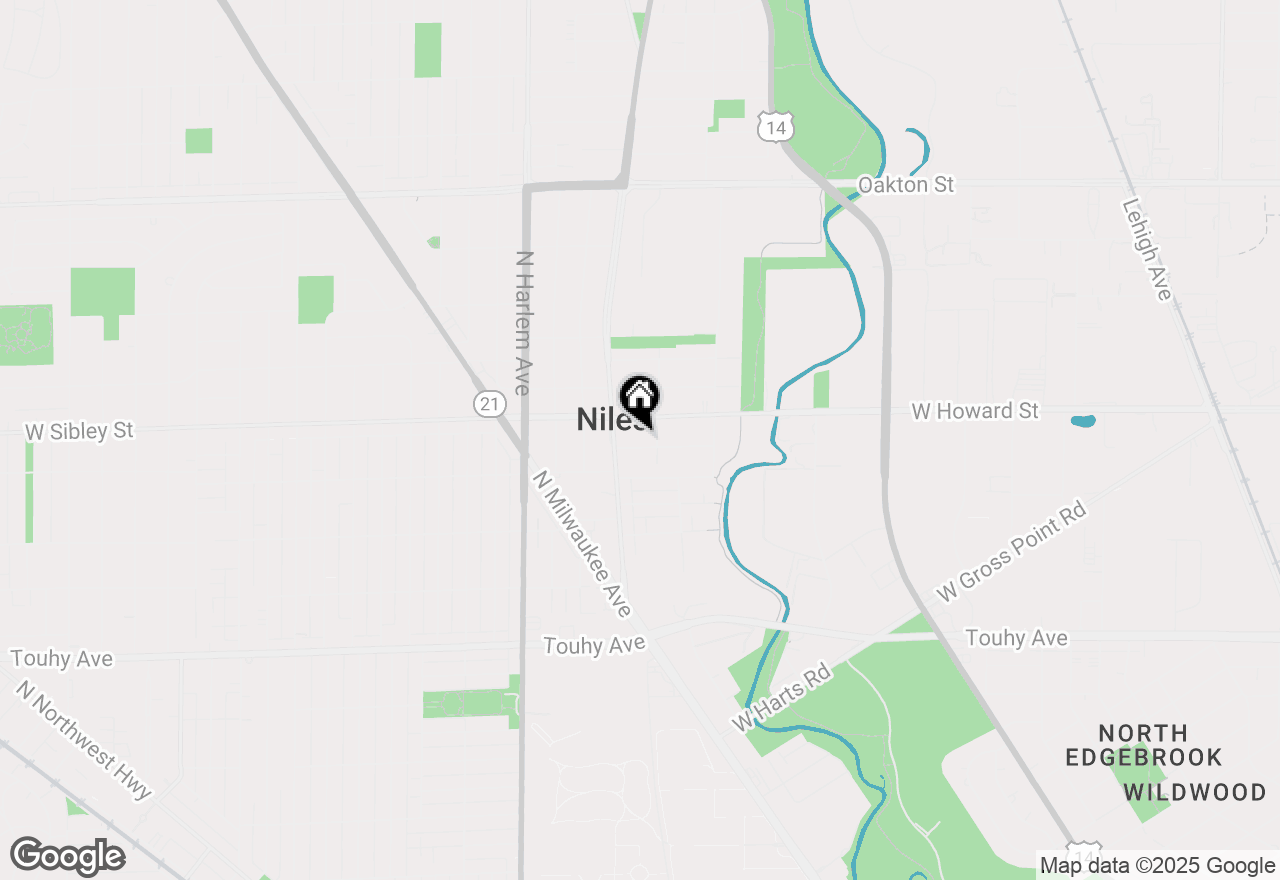 Map of 7018 W Birchwood Avenue, Niles, IL 60714