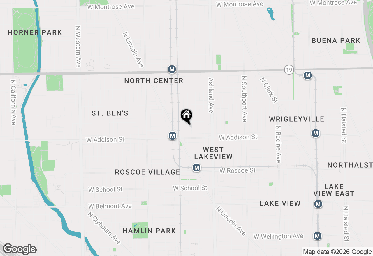 Map of 3636 N Hermitage Avenue #2, Chicago, IL 60613