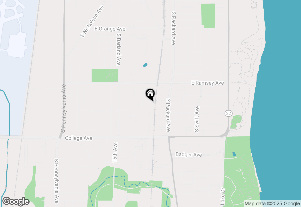 Map of 6040 S Buckhorn Ave, Cudahy, WI 53110