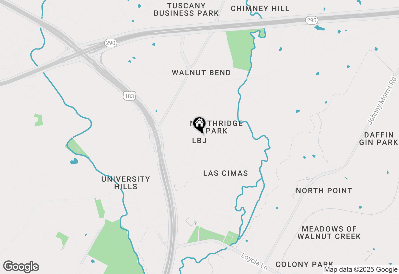 Map of 7502 Lazy Creek Dr #B, Austin, TX 78724